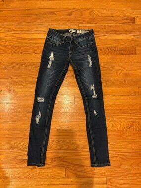 Ordigo Rein Distressed Skinny Jeans (Size 3)